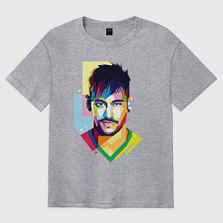 Футболка оверсайз мужская Neymar: fun-art, цвет: меланж
