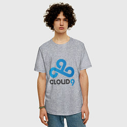Футболка оверсайз мужская Cloud9, цвет: меланж — фото 2