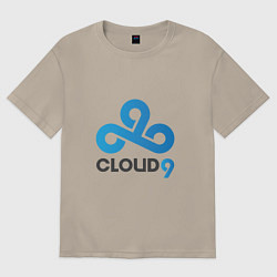 Футболка оверсайз мужская Cloud9, цвет: миндальный