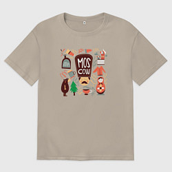 Мужская футболка оверсайз Moscow Pack