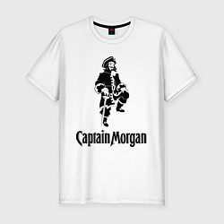 Футболка slim-fit Capitan Morgan, цвет: белый