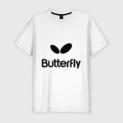 Мужская slim-футболка Butterfly Logo