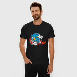 Футболка slim-fit Sonic, цвет: черный — фото 2