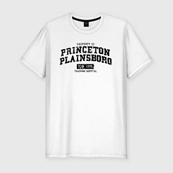 Футболка slim-fit Princeton Plainsboro, цвет: белый