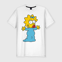 Футболка slim-fit Maggie Simpson, цвет: белый