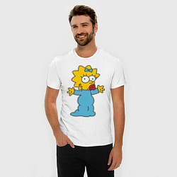 Футболка slim-fit Maggie Simpson, цвет: белый — фото 2