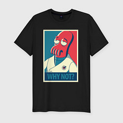 Футболка slim-fit Zoidberg: Why not?, цвет: черный