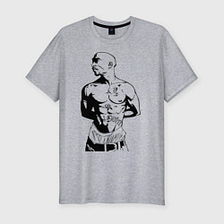 Футболка slim-fit 2pac, цвет: меланж