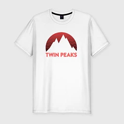 Футболка slim-fit Twin Peaks: Pie & Murder, цвет: белый