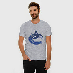 Футболка slim-fit Vancouver Canucks, цвет: меланж — фото 2