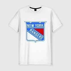 Мужская slim-футболка New York Rangers
