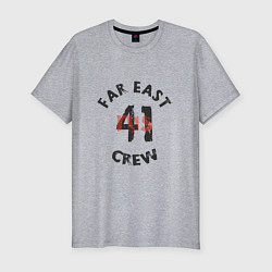 Футболка slim-fit Far East 41 Crew, цвет: меланж