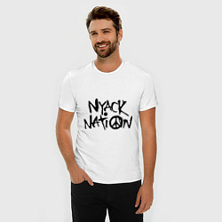 Футболка slim-fit Nyack nation, цвет: белый — фото 2