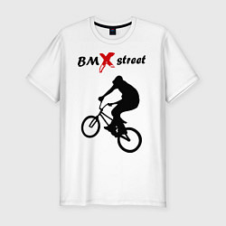 Футболка slim-fit BMX street, цвет: белый