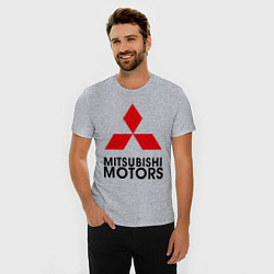 Футболка slim-fit Mitsubishi, цвет: меланж — фото 2