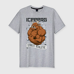 Футболка slim-fit Iceberg: Street Athletic, цвет: меланж