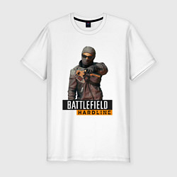 Футболка slim-fit Battlefield Hardline, цвет: белый