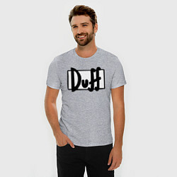 Футболка slim-fit Duff, цвет: меланж — фото 2