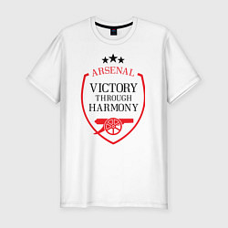 Футболка slim-fit Arsenal: Victory Harmony, цвет: белый
