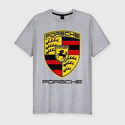 Футболка slim-fit Porsche Stuttgart, цвет: меланж