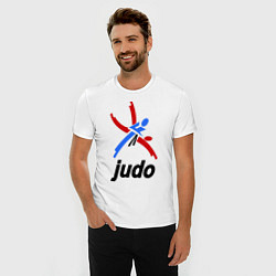Футболка slim-fit Judo Emblem, цвет: белый — фото 2