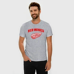 Футболка slim-fit Detroit Red Wings, цвет: меланж — фото 2