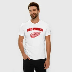 Футболка slim-fit Detroit Red Wings, цвет: белый — фото 2
