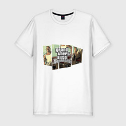 Футболка slim-fit GTA San Andreas, цвет: белый