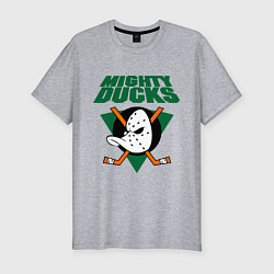 Футболка slim-fit Anaheim Mighty Ducks, цвет: меланж