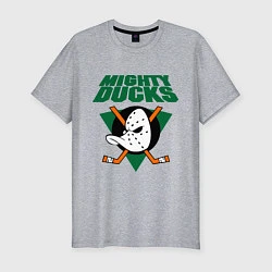Мужская slim-футболка Anaheim Mighty Ducks