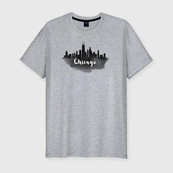 Футболка slim-fit Chicago, цвет: меланж