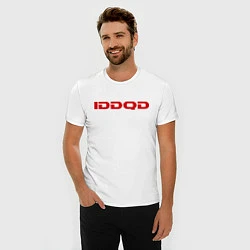 Футболка slim-fit IDDQD Doom, цвет: белый — фото 2