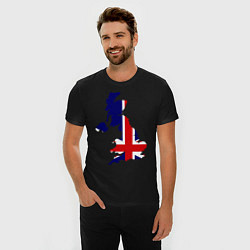 Футболка slim-fit Великобритания (Great Britain), цвет: черный — фото 2