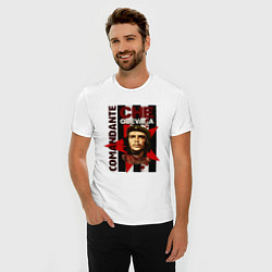 Футболка slim-fit Comandante, цвет: белый — фото 2