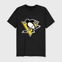 Мужская slim-футболка Pittsburgh Penguins