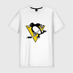 Мужская slim-футболка Pittsburgh Penguins