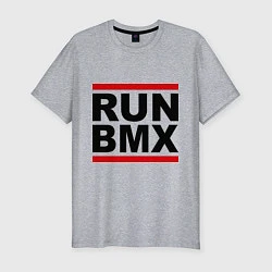 Мужская slim-футболка RUN BMX