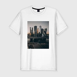 Мужская slim-футболка Moscow City