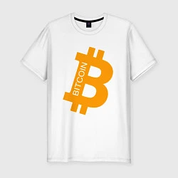 Мужская slim-футболка Bitcoin Boss