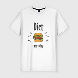 Мужская slim-футболка Diet. Not Today