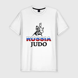 Мужская slim-футболка Russia judo