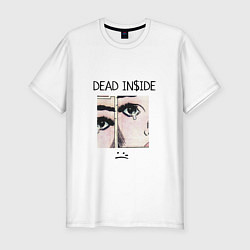 Футболка slim-fit Dead Inside, цвет: белый