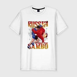 Мужская slim-футболка National Sambo