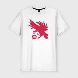 Футболка slim-fit Warlock Eagle, цвет: белый