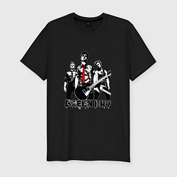 Футболка slim-fit Группа Green Day, цвет: черный