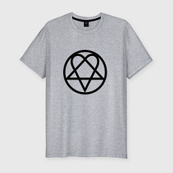 Футболка slim-fit HIM Symbol, цвет: меланж