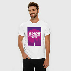 Футболка slim-fit Blade Runner 2049: Purple, цвет: белый — фото 2