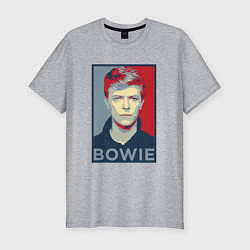 Футболка slim-fit Bowie Poster, цвет: меланж