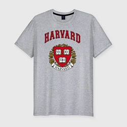 Мужская slim-футболка Harvard university