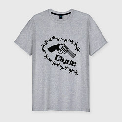 Мужская slim-футболка Clyde